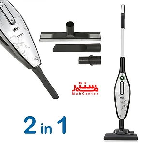 در حالت ایستاده، جاروبرقی دارای یک دسته بلند و یک سر جاروبرقی است. در حالت دستی، جاروبرقی دارای یک دسته کوتاه و یک برس است.